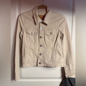 Christopher Blue Cream Denim Jacket size small